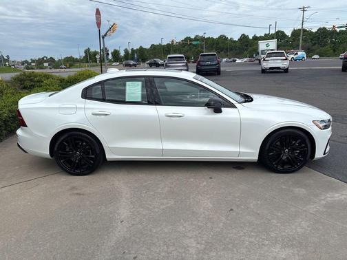 Crystal White Metallic 2023 Volvo S60 B5 Plus Black Edition