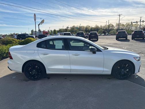 Crystal White Metallic 2023 Volvo S60 B5 Plus Black Edition