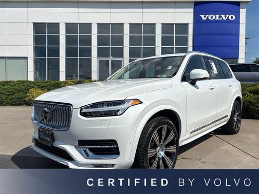 Crystal White Metallic 2024 Volvo XC90 B6 Ultimate Bright Theme 7-Seater
