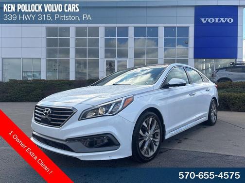 Quartz White Pearl 2015 Hyundai SONATA Limited 2.0T