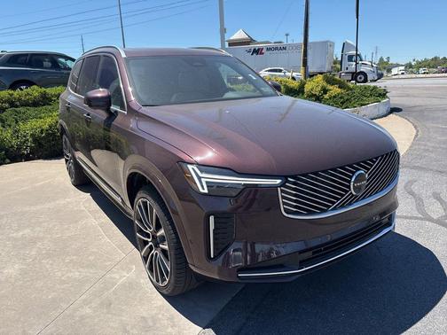 Mulberry Red Metallic 2026 Volvo XC90 Plus, B6 AWD Gas (mild hybrid), Gasoline, Bright, 7 Seats