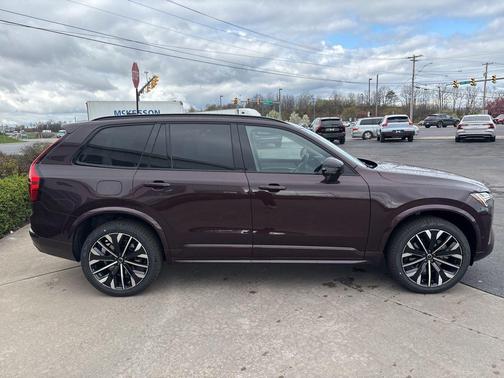 Mulberry Red Metallic 2026 Volvo XC90 Ultra Dark Theme, B6 AWD Gas (mild hybrid), Gasoline, 7 Seats
