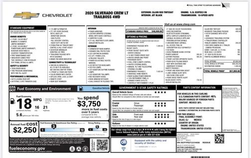 2020 Chevrolet Silverado 1500 LT Trail Boss