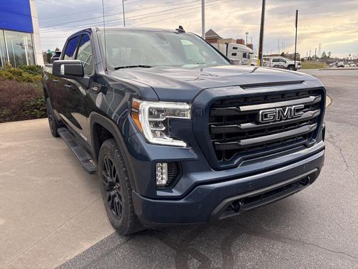 Pacific Blue Metallic 2021 GMC Sierra 1500 Elevation