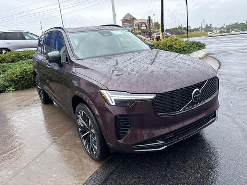 Mulberry Red Metallic 2026 Volvo XC90 Ultra Dark Theme, B6 AWD Gas (mild hybrid), Gasoline, 6 Seats
