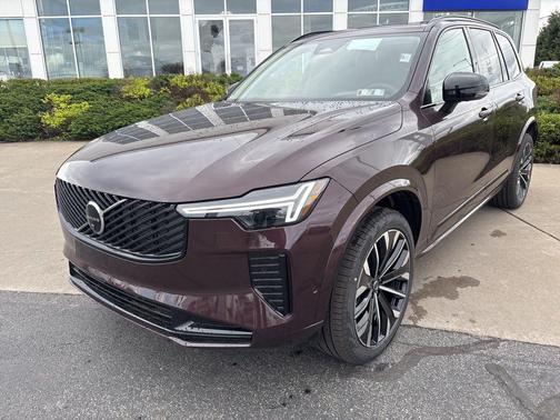 Mulberry Red Metallic 2026 Volvo XC90 Ultra Dark Theme, B6 AWD Gas (mild hybrid), Gasoline, 7 Seats
