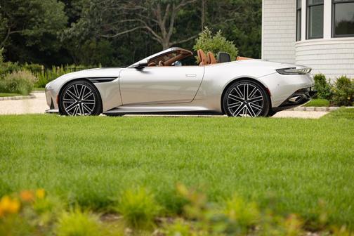 Lightning Silver 2024 Aston Martin DB12 Volante