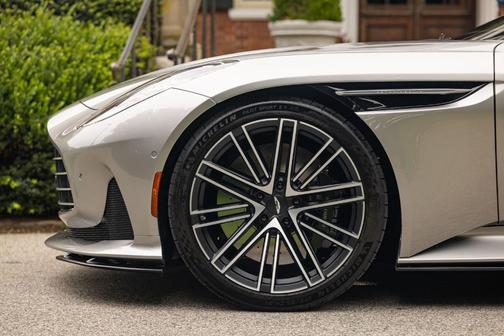 Lightning Silver 2024 Aston Martin DB12 Volante