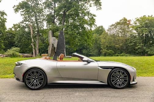 Lightning Silver 2024 Aston Martin DB12 Volante