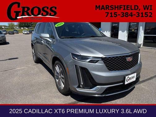 Argent Silver Metallic 2025 Cadillac XT6 Premium Luxury AWD