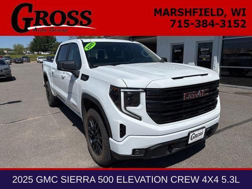 Summit White 2025 GMC Sierra 1500 Elevation