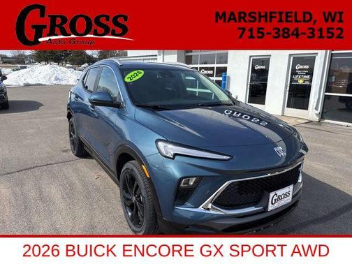 Ocean Blue Metallic 2026 Buick Encore GX Sport Touring
