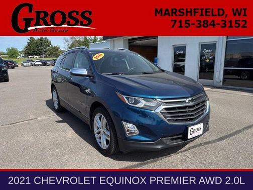 Pacific Blue Metallic 2021 Chevrolet Equinox Premier w/1LZ