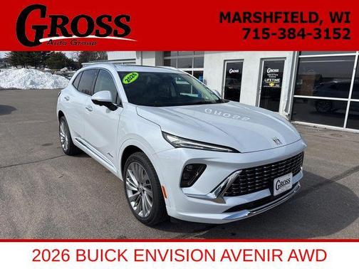 Iridescent White Tricoat 2026 Buick Envision Avenir AWD
