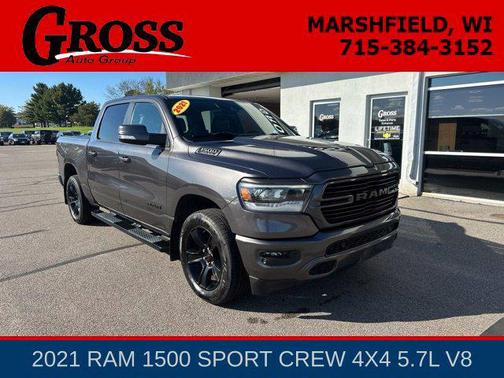 Gray 2021 RAM 1500 Sport