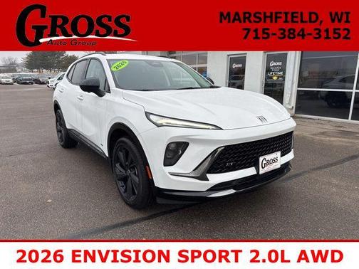 Summit White 2026 Buick Envision Sport Touring AWD