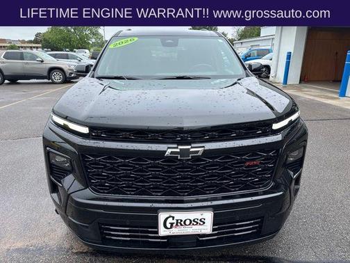 Black 2026 Chevrolet Traverse RS