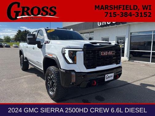 Summit White 2024 GMC Sierra 2500 AT4X