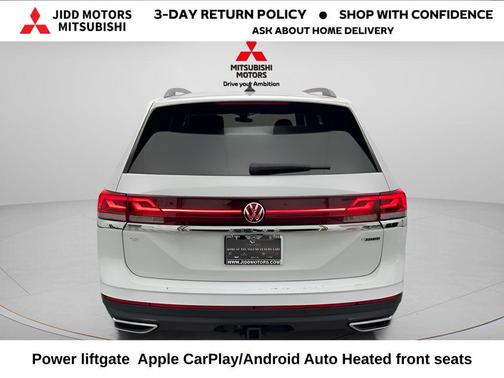 Pure White 2024 Volkswagen Atlas 2.0T SE w/Technology 4MOTION