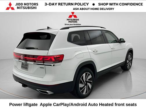 Pure White 2024 Volkswagen Atlas 2.0T SE w/Technology 4MOTION