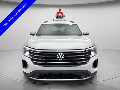 Pure White 2024 Volkswagen Atlas 2.0T SE w/Technology 4MOTION