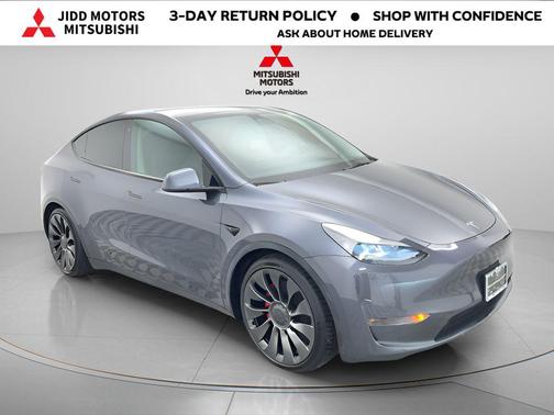 Gray 2023 Tesla Model Y Performance Dual Motor All-Wheel Drive