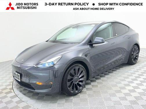 Gray 2023 Tesla Model Y Performance Dual Motor All-Wheel Drive