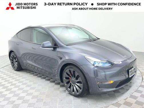 Gray 2023 Tesla Model Y Performance Dual Motor All-Wheel Drive