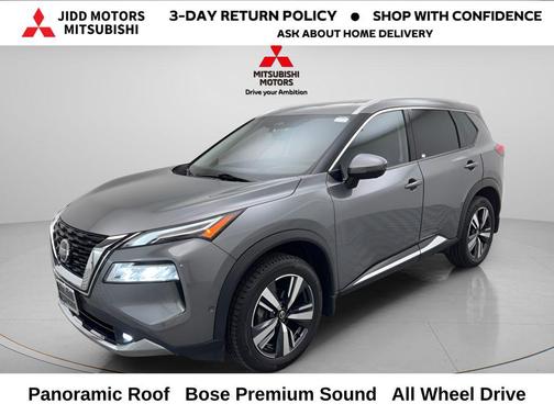Gun Metallic 2021 Nissan Rogue Platinum
