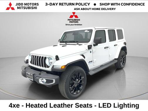 Bright White Clearcoat 2025 Jeep Wrangler 4xe Sahara