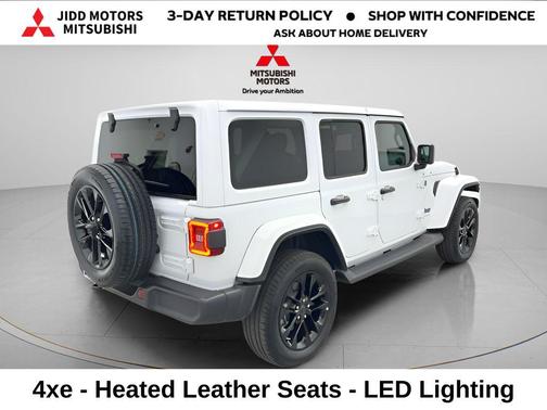 Bright White Clearcoat 2025 Jeep Wrangler 4xe Sahara