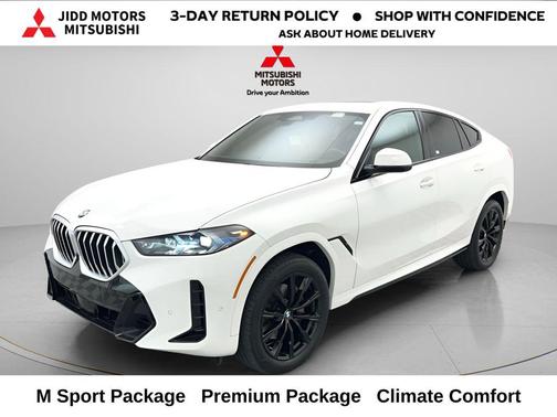 Alpine White 2025 BMW X6 xDrive40i
