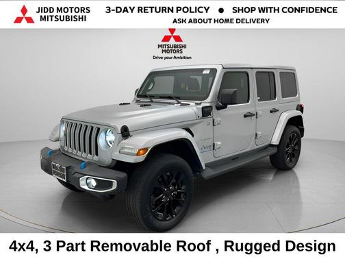 Silver Zynith Clearcoat 2023 Jeep Wrangler 4xe Sahara