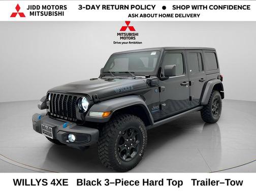 Black Clearcoat 2023 Jeep Wrangler 4xe Willys
