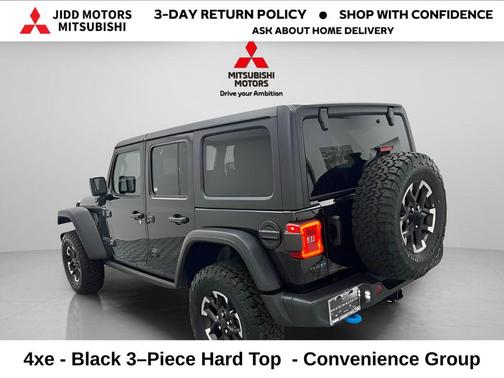 Black Clearcoat 2025 Jeep Wrangler 4xe Rubicon