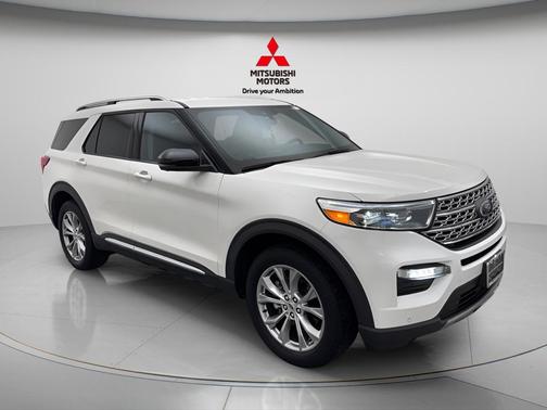 Star White Metallic Tri-Coat 2021 Ford Explorer Limited