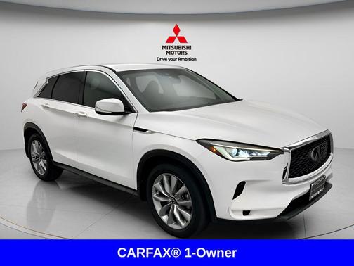 Lunar White 2022 INFINITI QX50 PURE AWD