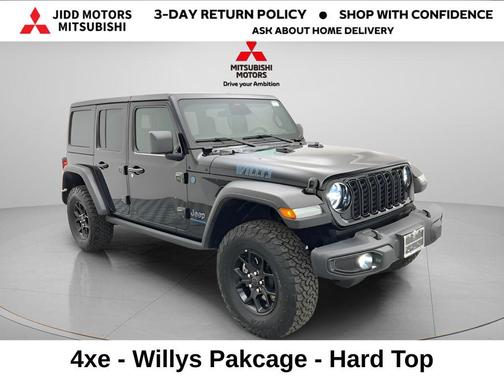 Black Clearcoat 2025 Jeep Wrangler 4xe Willys