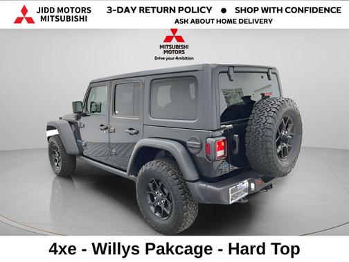 Black Clearcoat 2025 Jeep Wrangler 4xe Willys