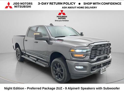 Granite Crystal Metallic Clearcoat 2025 RAM 2500 Big Horn Crew Cab 4x4 6'4' Box