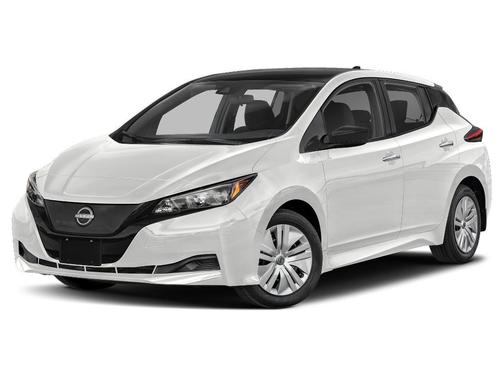 White / Black 2023 Nissan Leaf SV PLUS