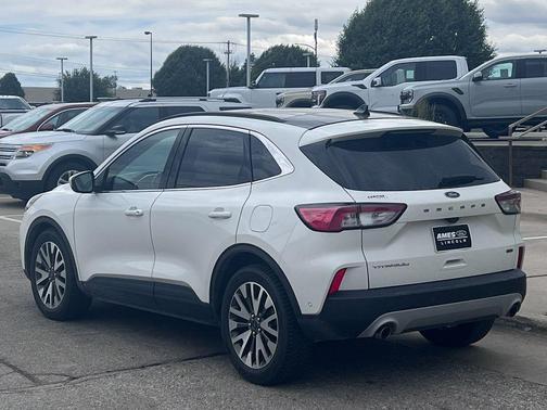 White Metallic 2020 Ford Escape Titanium Hybrid