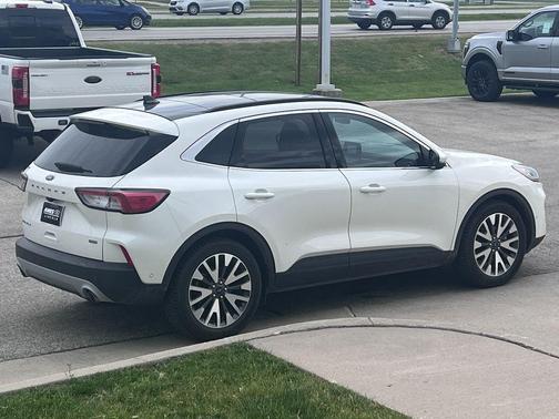 White Metallic 2020 Ford Escape Titanium Hybrid