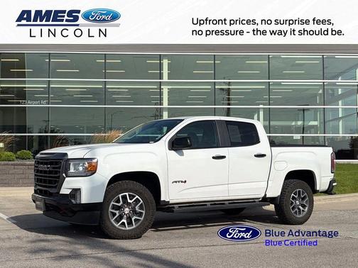 Summit White 2022 GMC Canyon AT4 w/Leather