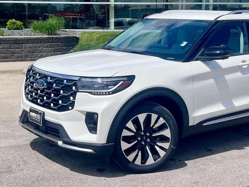 White 2026 Ford Explorer Platinum