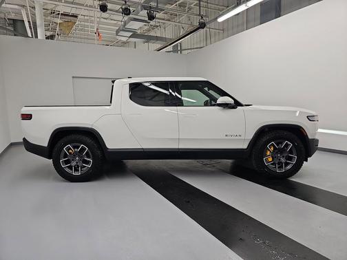 Glacier White 2023 Rivian R1T Adventure Quad Motor Large Pack