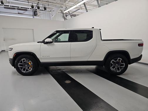 Glacier White 2023 Rivian R1T Adventure Quad Motor Large Pack