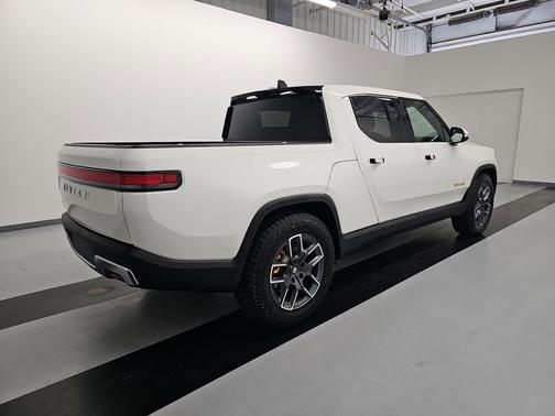 Glacier White 2023 Rivian R1T Adventure Quad Motor Large Pack