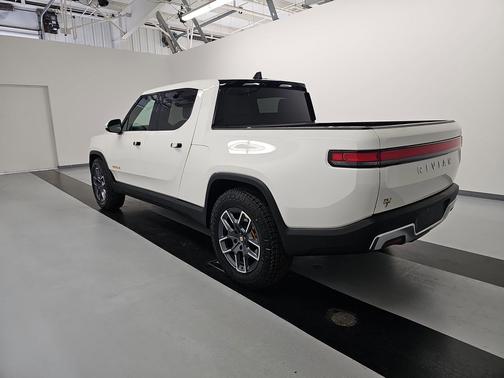 Glacier White 2023 Rivian R1T Adventure Quad Motor Large Pack