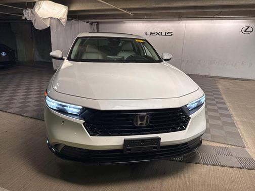 Platinum White 2024 Honda Accord Hybrid Touring